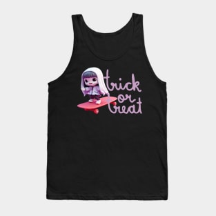 ghost girl skateboarding Tank Top